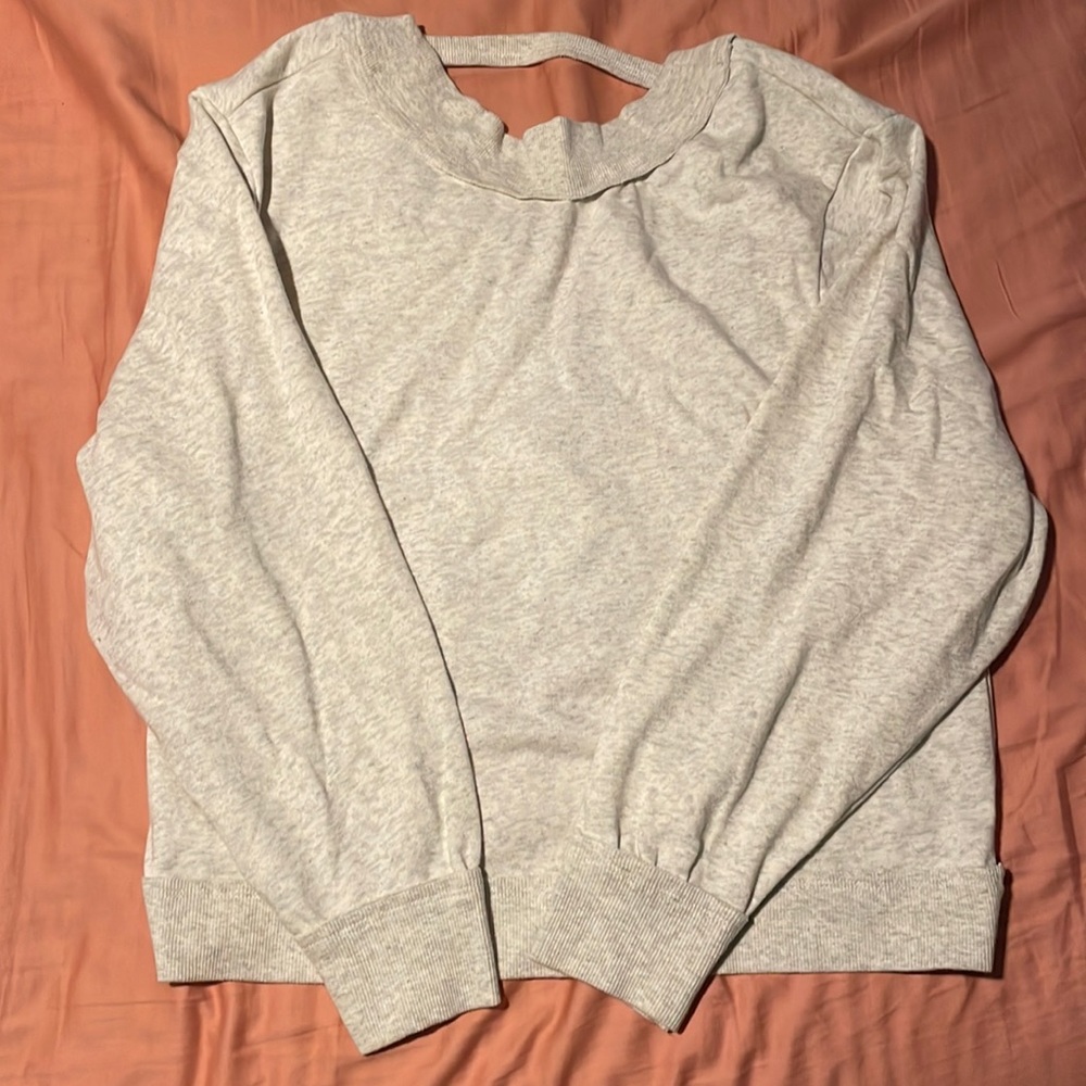 Pilcro Ryanne Open Back Sweatshirt